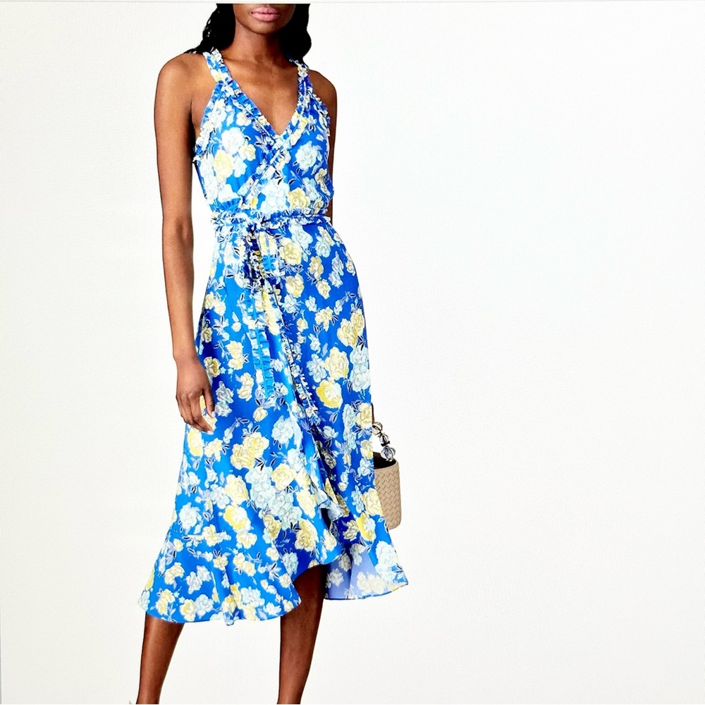 Jason Wu Blue Floral Sleeves Dress